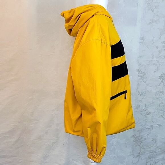 Island Trader Outfitters Women Fleece Lined Rain Coat Yellow/Navy Size M - Picture 5 of 11